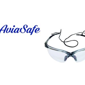 Kacamata Safety Aviasafe Airbus Clear Lens + Tali 11010-0