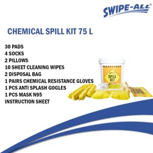 Swipe-All C75 Chemical Spill Kit 75 Liter With Bucket 12275-0