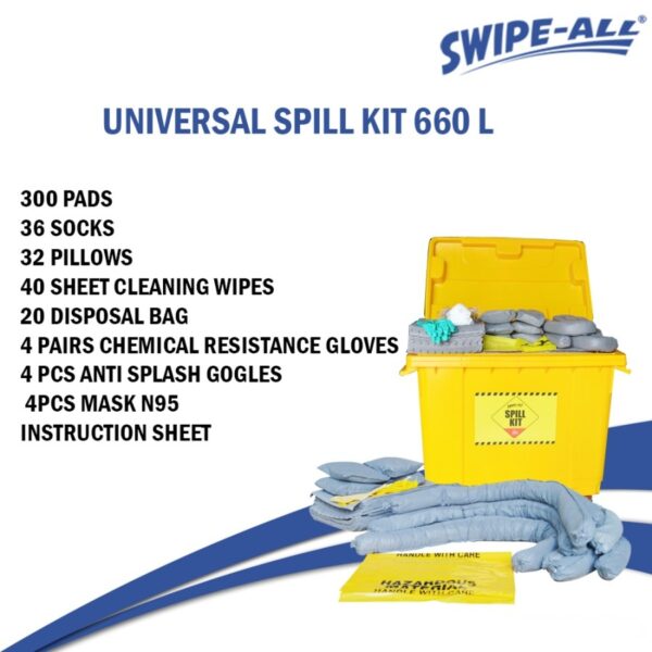 Swipe-All U93 Universal Spill Kit 660L With Bucket 133660-37976