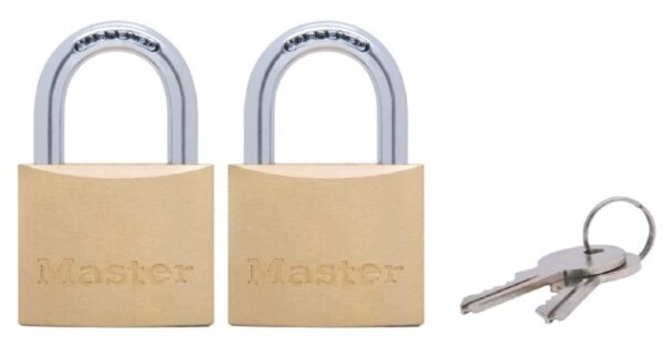 Gembok Economy Solid Brass 20MM Masterlock 1900T-38045