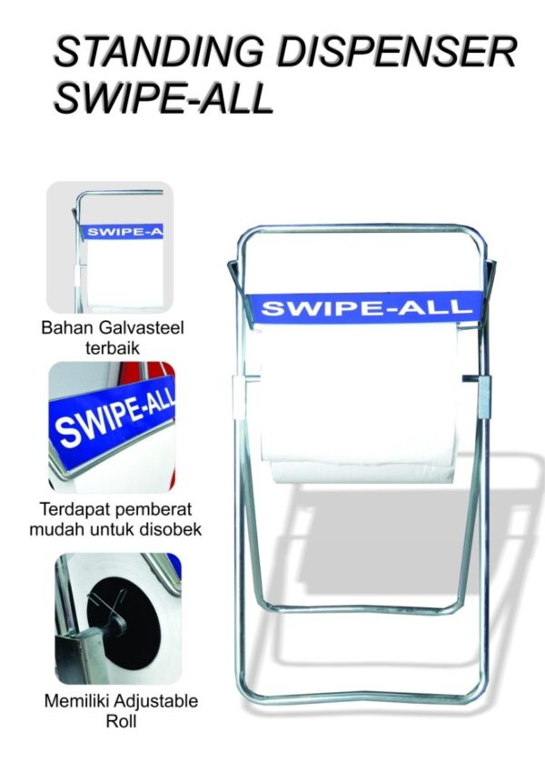 Dispenser Standing Swipe All S70 Dudukan Cleaning Wipers Oil Sorbent 79000-37940