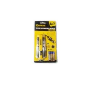 Folding Screwdriver 8IN1 W/LED LRFS8 Krisbow 10151065-0