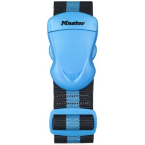 Gembok Strap 5Cm Width Locking With Plastic Buckle Blue & Dark Grey Stripes Masterlock 4700EURDBLU-0