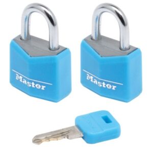 Gembok Solid Alumunium Padlock With Vynil Masterlock 9120EURTCOL-0