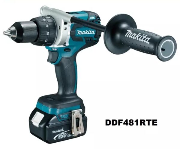 Mesin Bor Drill Driver Kit 18V LXT 1/2" Makita DDF481RTE-38329