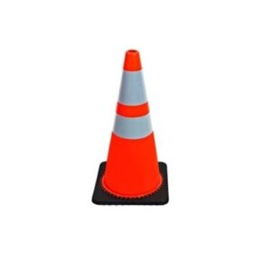 Traffic Cone 70CM Orange PVC Black Base Krisbow 10107301-0