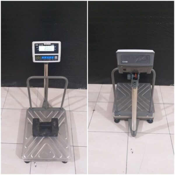 Timbangan Duduk Bench Scale 200Kg Plus Pagar CAS HDI-0