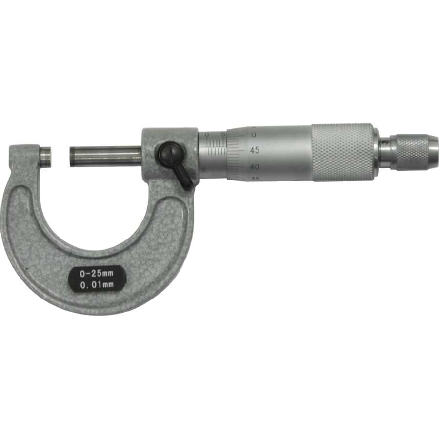 Outside Micrometer 0-25MM/0.01MM Krisbow 10175721-0