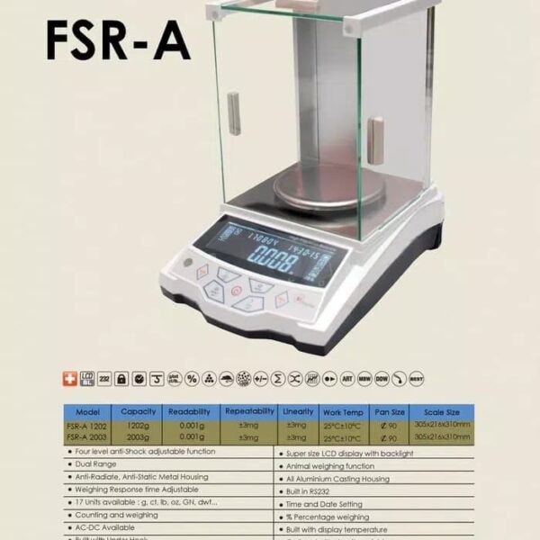 Timbangan Laboratorium 2Kg Fujitsu FSR-A-0