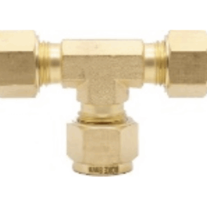 TUBE FITTING ROKE UNION TEE BRASS 600 PSI 6MM-38889