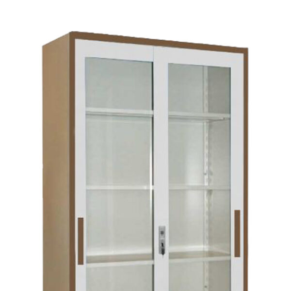 Lemari Arsip Krisbow File Cabinet Sliding 90x40x185 cm Cokelat-38922