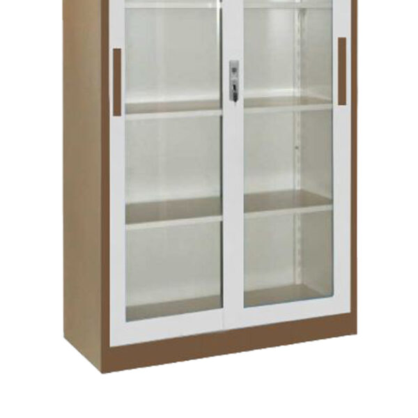 Lemari Arsip Krisbow File Cabinet Sliding 90x40x185 cm Cokelat-38923