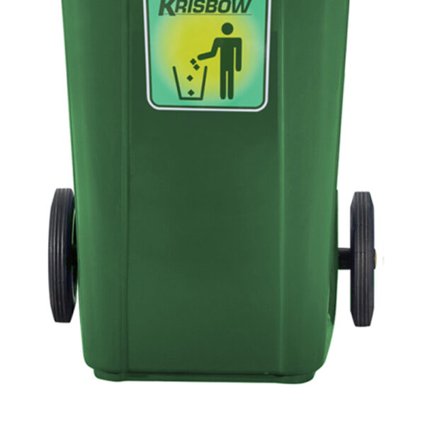 Tempat Sampah Plastik Krisbow New Eco 120 Ltr Kuning Tutup Kuning-38975