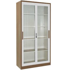 Lemari Arsip Krisbow File Cabinet Sliding 90x40x185 cm Cokelat-0