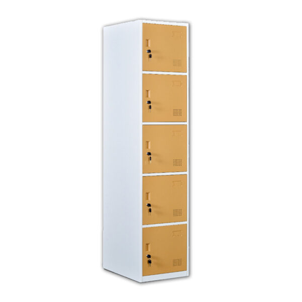 Lemari Loker Krisbow 5 Pintu - Kuning Emas-0