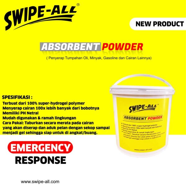 SWIPE-ALL Super Absorbent Powder, With PH Netral & Fast Absorption-38995