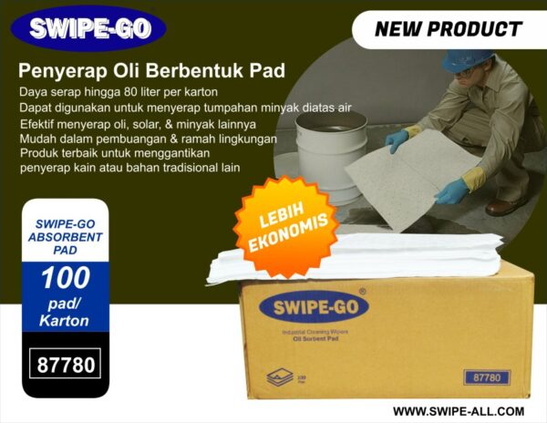 Swipe-Go Oil Absorbent / Penyerap Oli / Sorbent Pad-38993