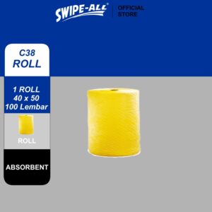 SWIPE-ALL C38 CHEMICAL SORBENT ROLL, 40 X 50 CM, 100 SHEETS PER ROLL-0