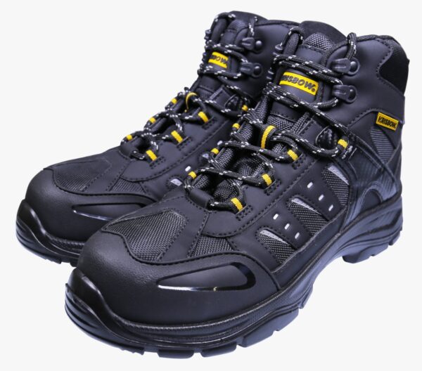 Sepatu Safety Shoes Krisbow Nemesis 6 In (45/11) Hitam-0