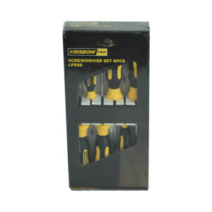 Screwdriver Set 6 Pcs Obeng Plus & Minus Krisbow Lpss6-0