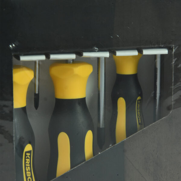 Screwdriver Set 6 Pcs Obeng Plus & Minus Krisbow Lpss6-39345