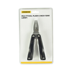 Tang Multifungs Plieri 15 Cm Krisbow 15 In 1 Lrmp1 - Hitam-0