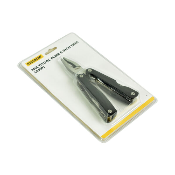 Tang Multifungs Plieri 15 Cm Krisbow 15 In 1 Lrmp1 - Hitam-39456