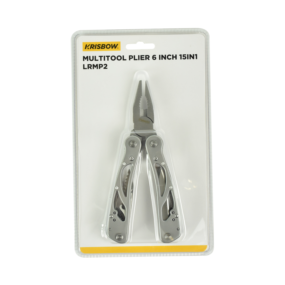 Tang Multifungsi 15 cm Krisbow 15 In 1 Lrmp2 - Silver-0