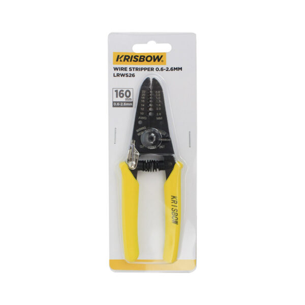 Tang Pengupas & Pemotong Kabel Wire Stripper Krisbow 0.5-2.6MM LRWS26-0