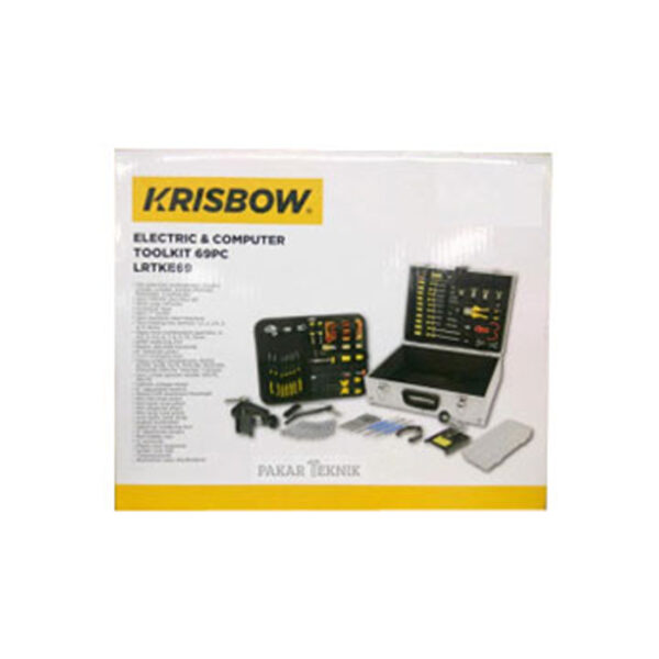 Set Electric & Computer Toolkit 69 pcs Krisbow Lrtke69-39636