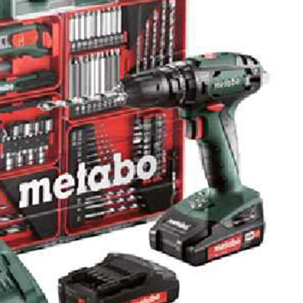 Set Bor Listrik Cordless Workshop Metabo Sb18 (Bt) 602245880-39689
