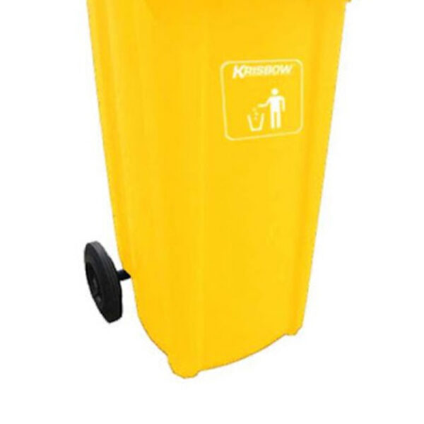 Tempat Sampah Plastik Dustbin New Eco Krisbow 240 Ltr - Kuning-39714