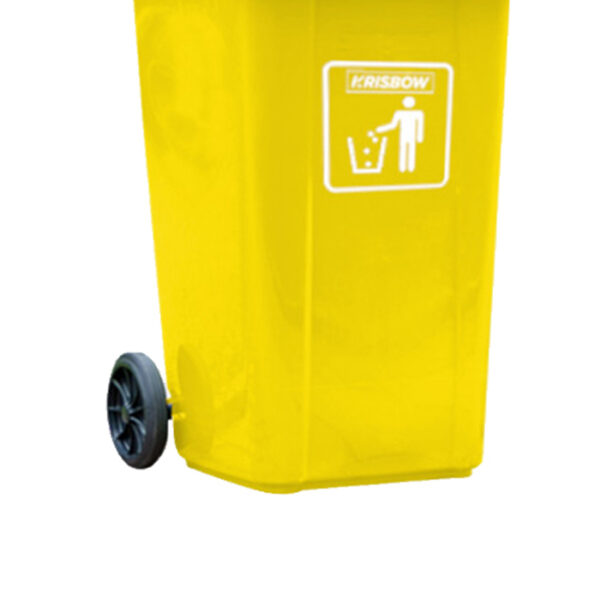 Tempat Sampah Outdoor Krisbow 100 Ltr Frwb100y2 - Kuning-39716