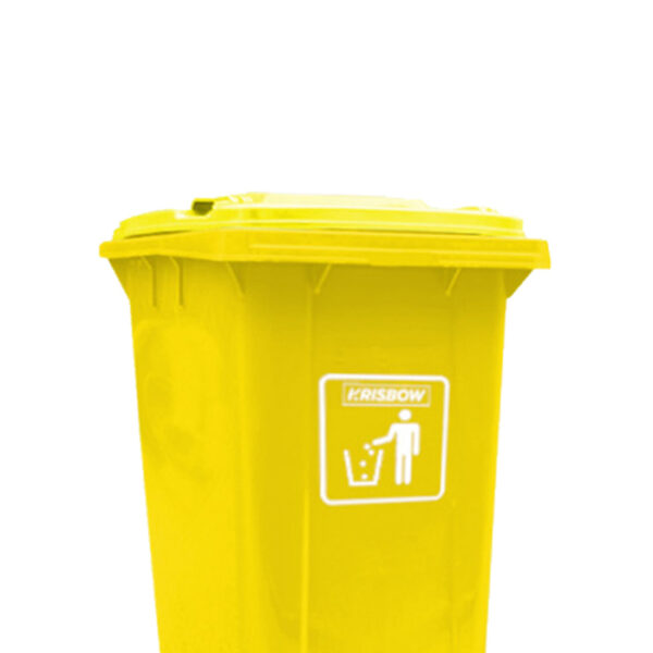 Tempat Sampah Outdoor Krisbow 100 Ltr Frwb100y2 - Kuning-39717