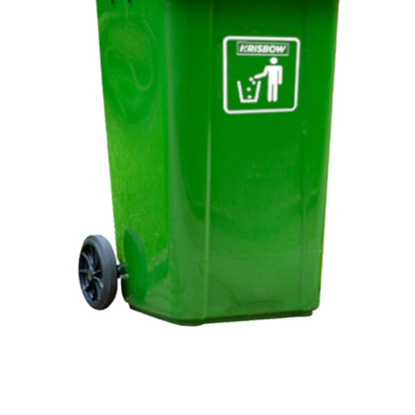 Tempat Sampah Outdoor Krisbow 100 Ltr Frwb100g2 - Hijau-39722