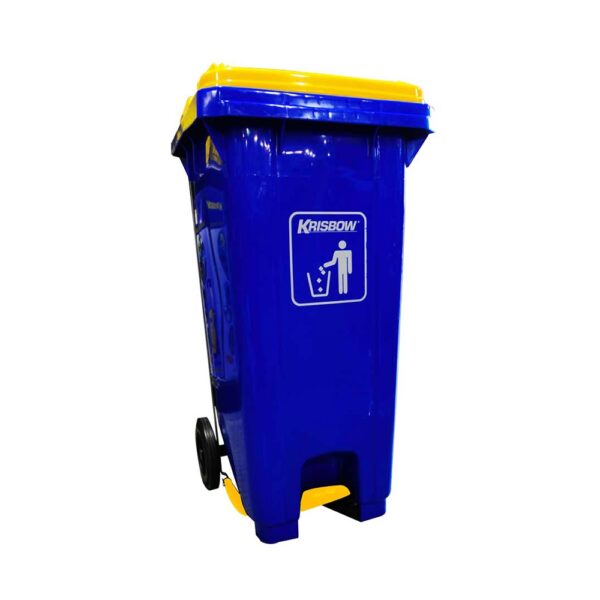 Tempat Sampah Warna Biru 240 liter KRISBOW KW1801275-0