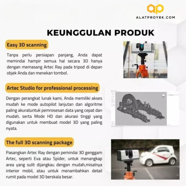 Mesin 3D Scanner Artec Ray-39823