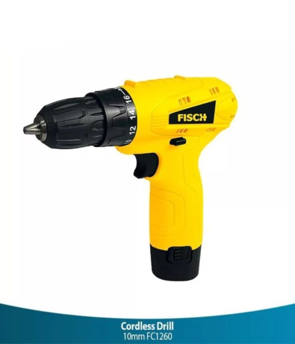 Mesin bor Cordless Drill Bor 10mm FISCH FC1260-0