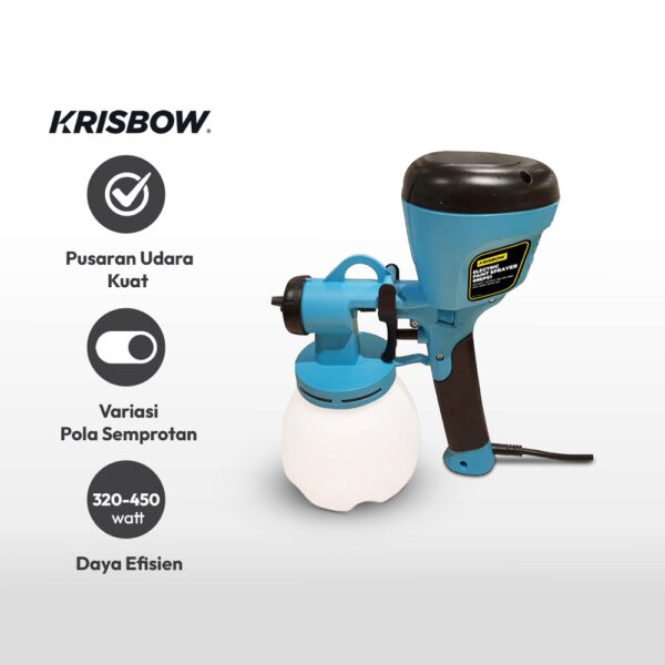 Paint Spray Gun Electric Krisbow 450 Watt Rreps1-39932