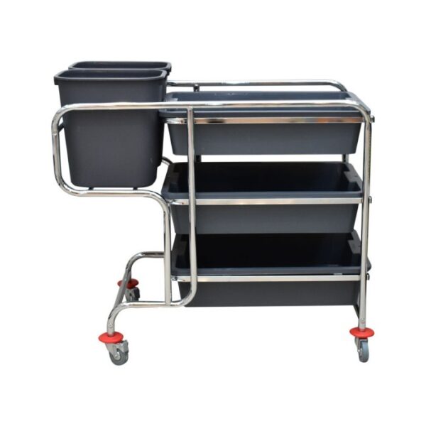 Large dish Collector Krisbow 110x58x104 Cm Troli Kebersihan-39992