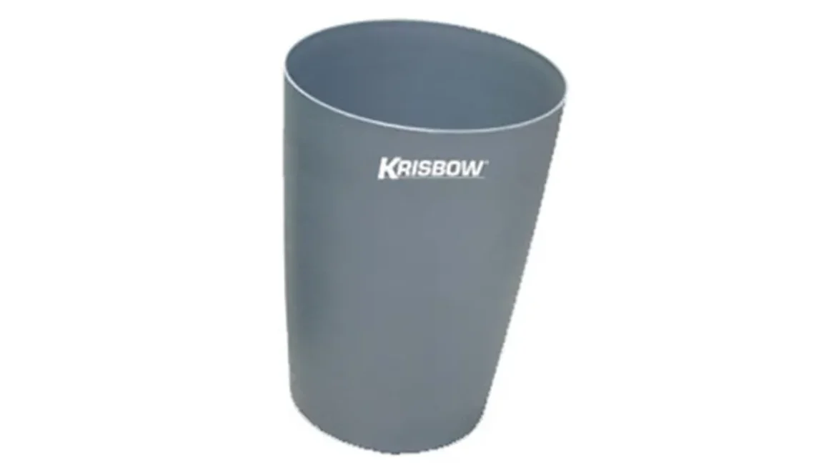 Dust Bin Round Krisbow Fire Resistant 7.5L Grey