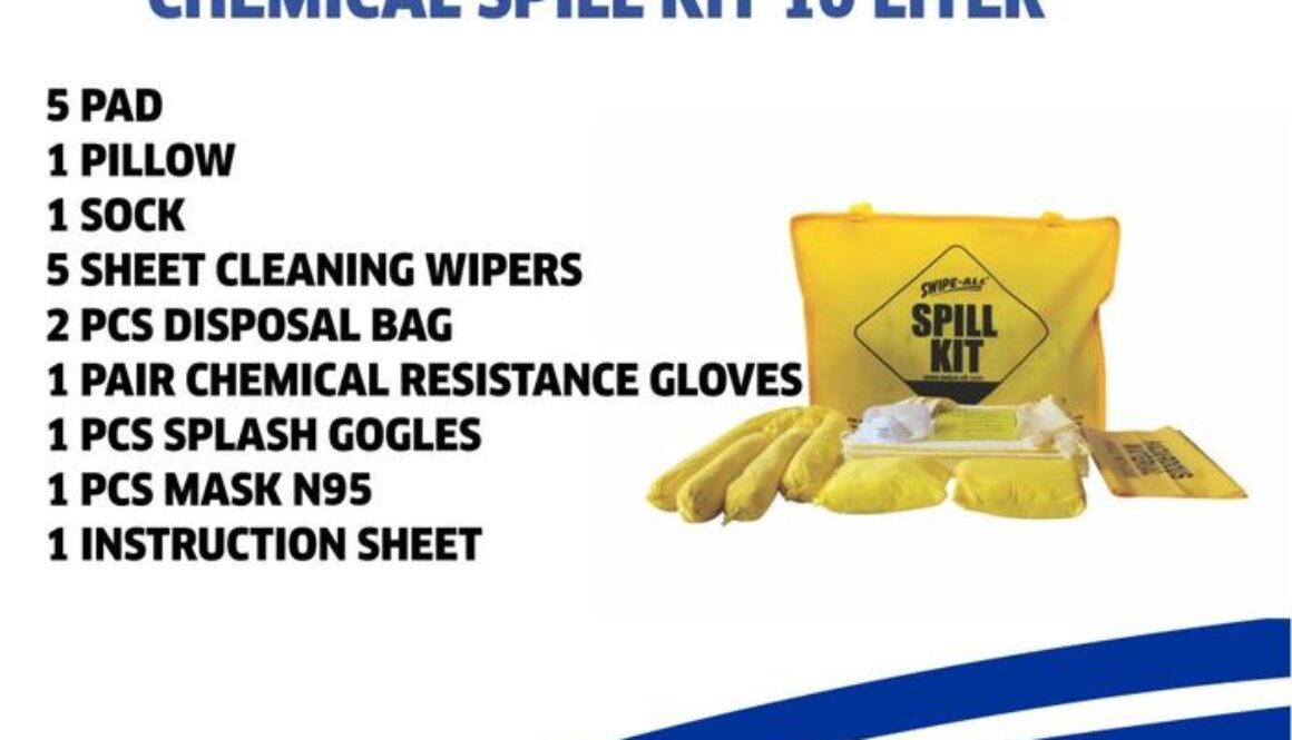 Chemical Spill Kit 10 Liter Swipe All C10 Penyerap Cairan Tas/Bag