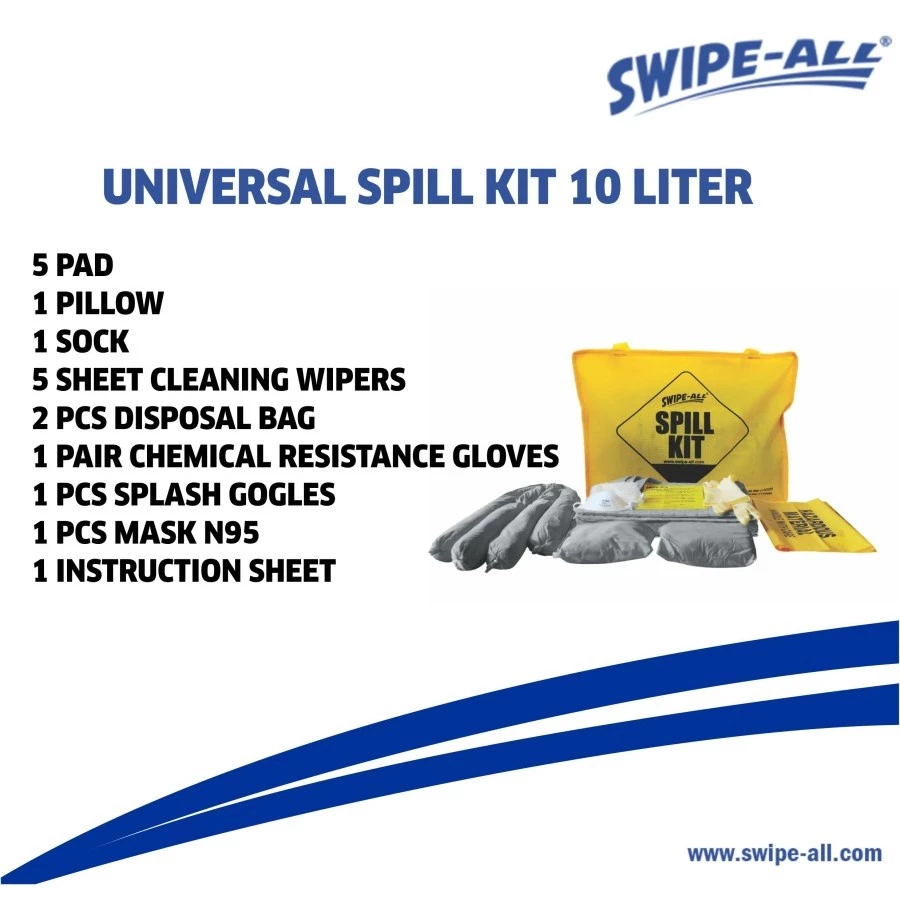 Universal Spill Kit 10 Liter Swipe All U10