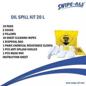 Oil Spill Kit 20 Liter Swipe-All P20 Penyerap Tumpahan Oli minyak