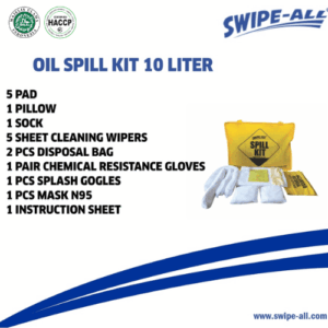 Oil Spill Kit 10 Liter Swipe All P10