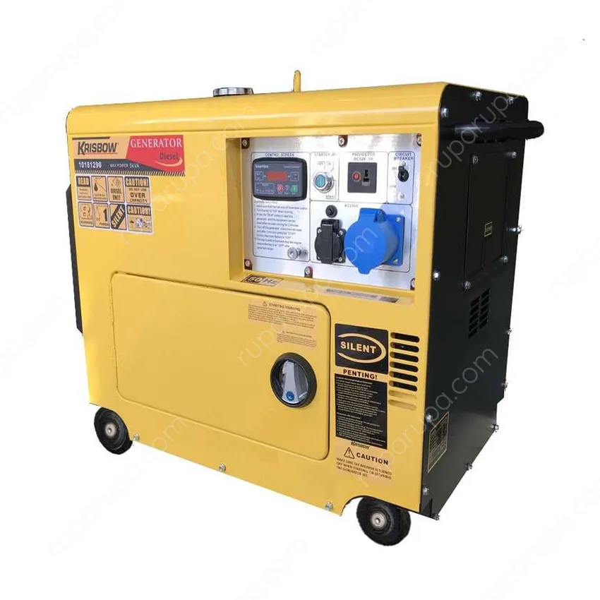 Generator Diesel Hp 1 Ph Silent Cwa 4000w Krisbow Krpd40