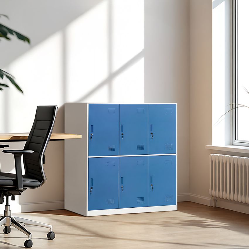 Loker 6 Pintu Biru Masterspace Sl-a6