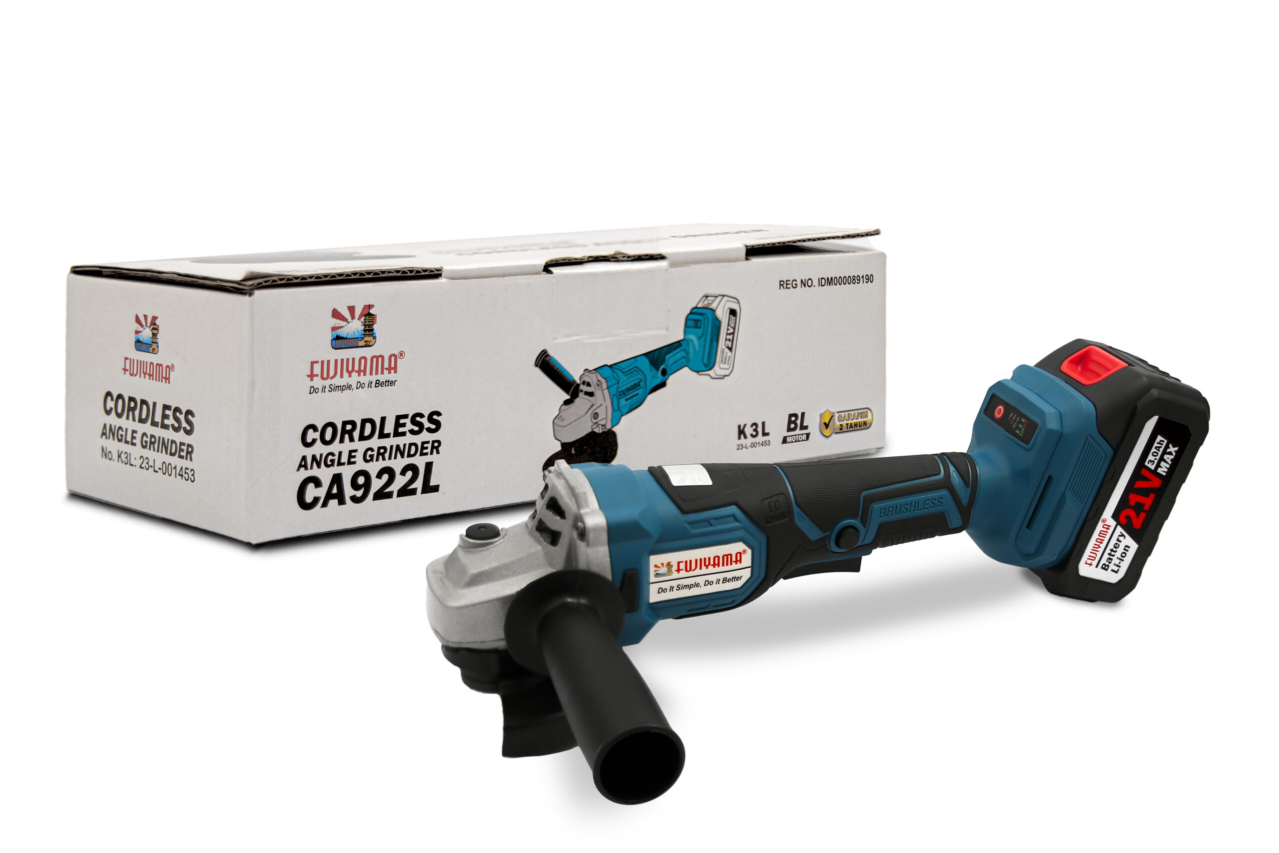 Li Cordless Angle Grinder 4 Inch 21V FUJIYAMA CA 922 L