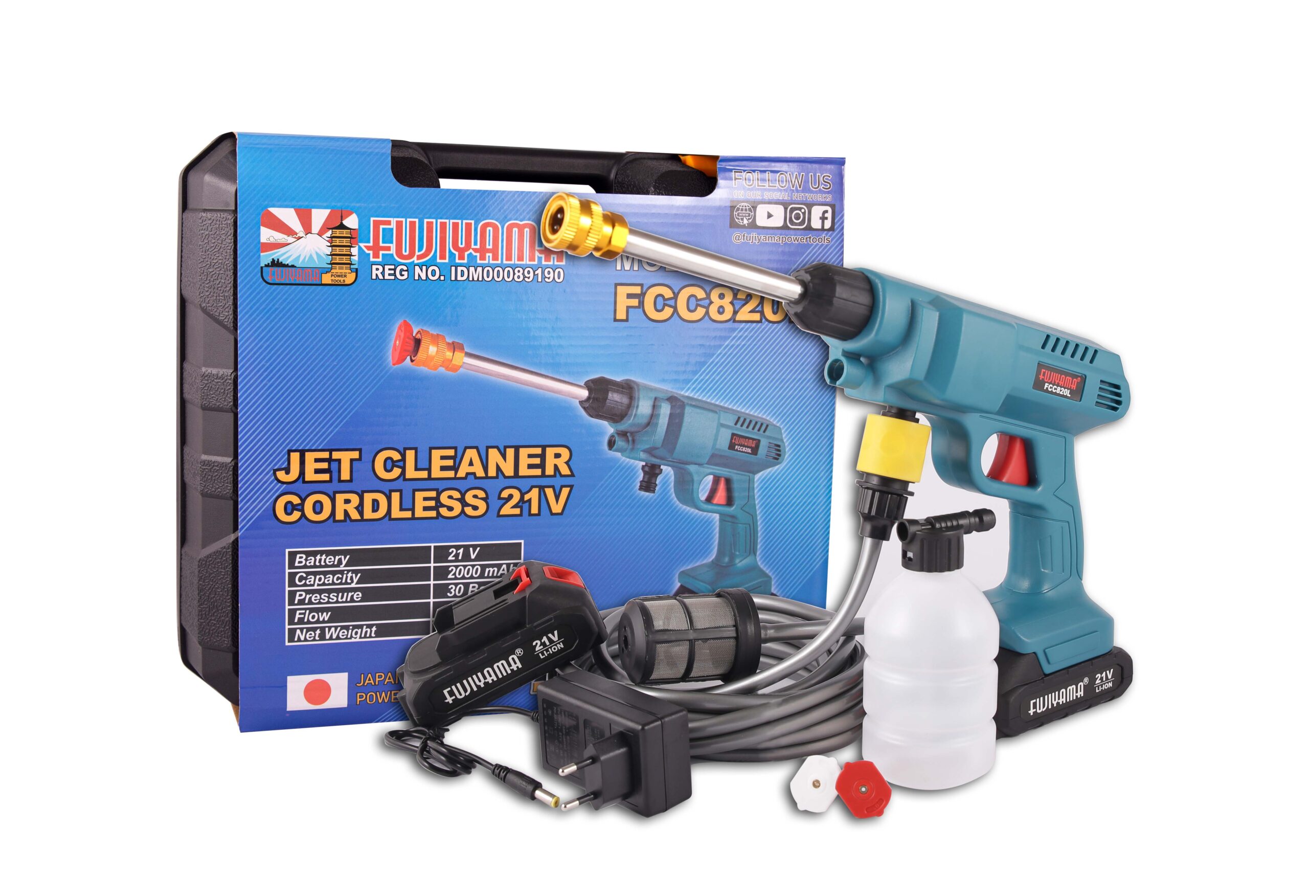 Li Cordless Jet Cleaner 21V FUJIYAMA FCC 820 L