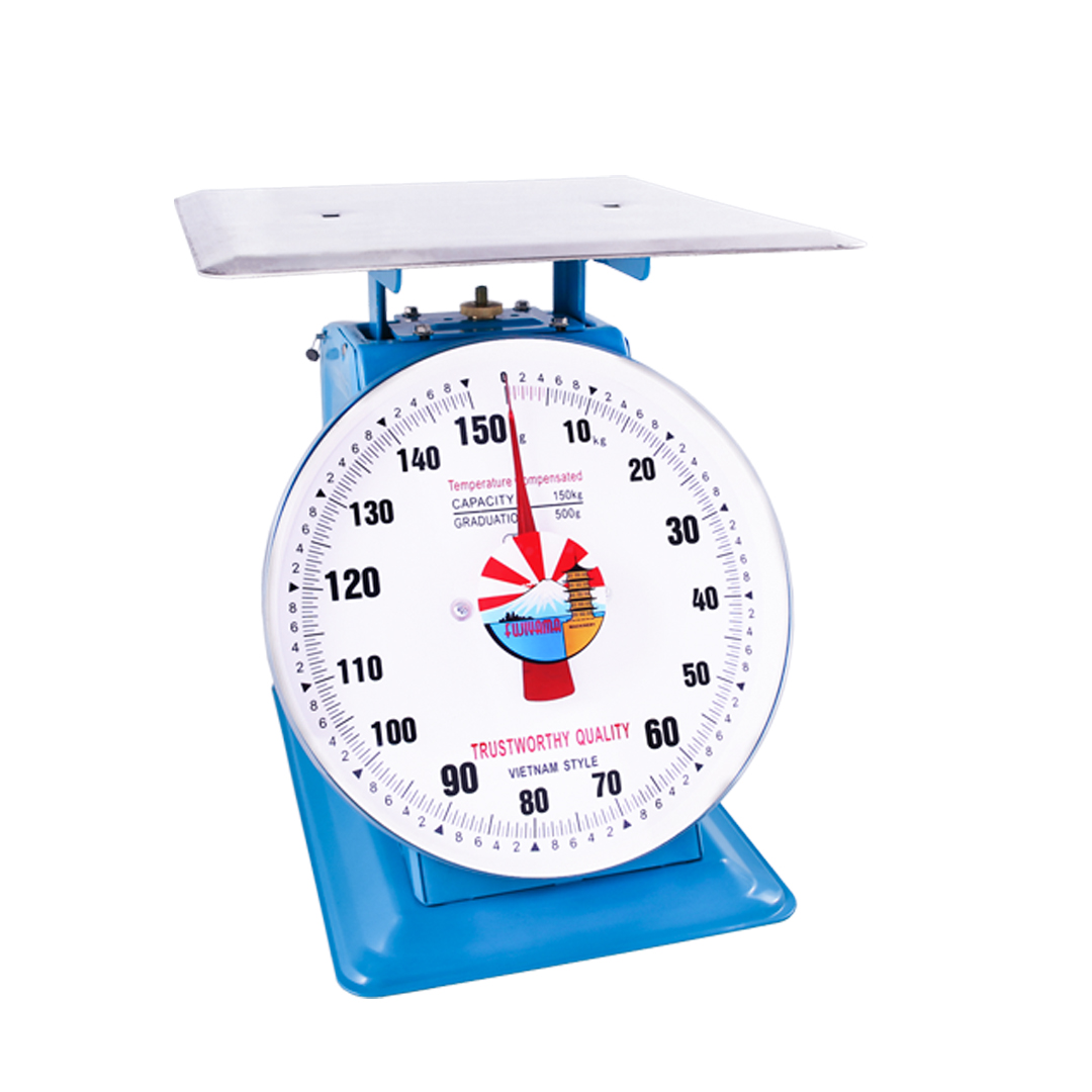 Timbangan Analog Spring Dial Scale Flat Pan 150 kg Fujiyama FDS-150F